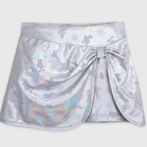 Silver Holographic Skort